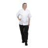 Casaco de Cozinha Branco de Mangas Curtas Boston - Tamanho S - Whites Chefs Clothing - Fourniresto