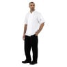 Casaco de Cozinha Branco de Mangas Curtas Boston - Tamanho S - Whites Chefs Clothing - Fourniresto