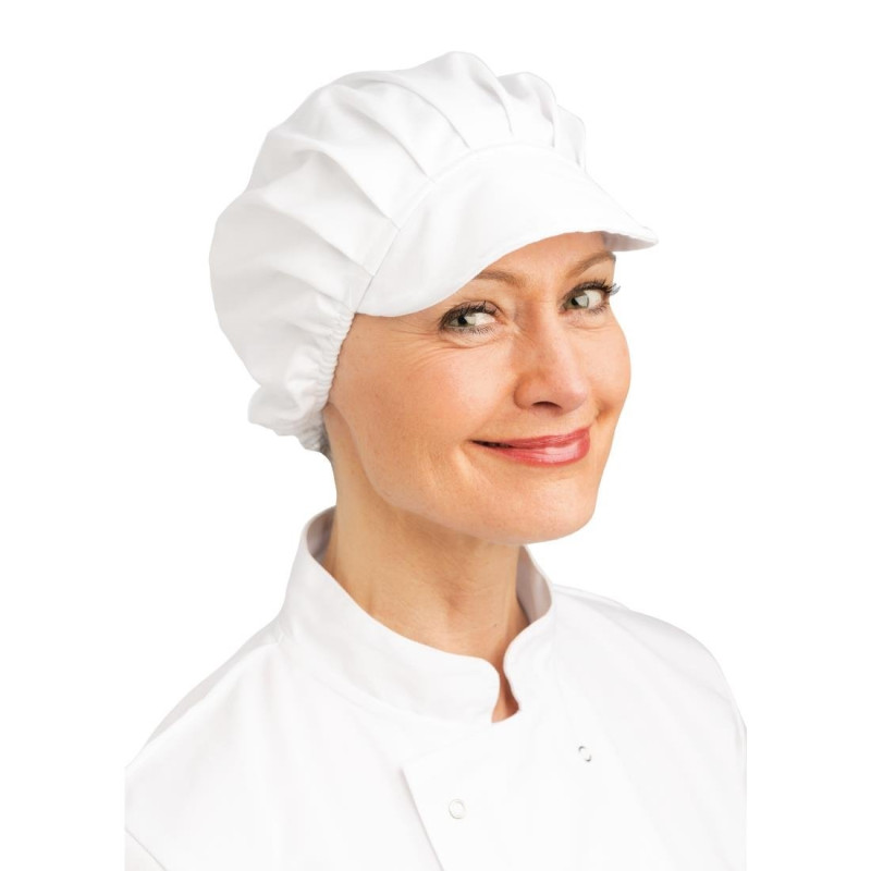 Charlotte Branca em Poliéster/Algodão - Tamanho Único - Whites Chefs Clothing - Fourniresto