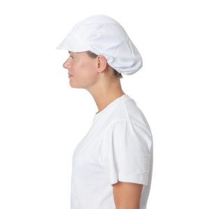 Charlotte Branca em Poliéster/Algodão - Tamanho Único - Whites Chefs Clothing - Fourniresto