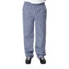 Unisex Vegas Blue and White Checkered Kitchen Pants - Size L - Whites Chefs Clothing - Fourniresto