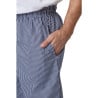 Pantalon de Cuisine Mixte Vegas à Petits Carreaux Bleus et Blancs - Taille XL - Whites Chefs Clothing - Fourniresto