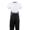 Avental de Servidor Gola em V Cinza Antracite em Poliéster/Algodão 838 x 698 mm - Whites Chefs Clothing - Fourniresto