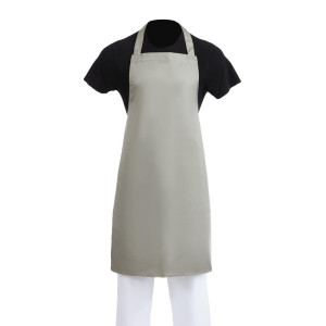 Olive Bib Apron in Polycotton 711 x 965 mm - Whites Chefs Clothing - Fourniresto