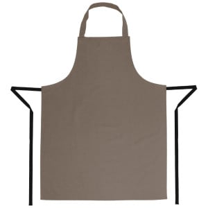 Tablier Bavette Marron Clair en Polycoton 711 x 965 mm  - Whites Chefs Clothing - Fourniresto