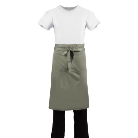 Avental de Garçom Oliva em Poliéster/Algodão 1000 x 700 mm - Whites Chefs Clothing - Fourniresto