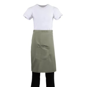 Avental de Garçom Oliva em Poliéster/Algodão 1000 x 700 mm - Whites Chefs Clothing - Fourniresto