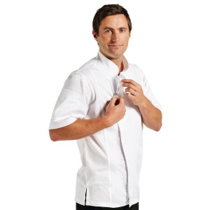 Veste de Cuisine Mixte Blanche Urban Springfield - Taille S - Chef Works - Fourniresto