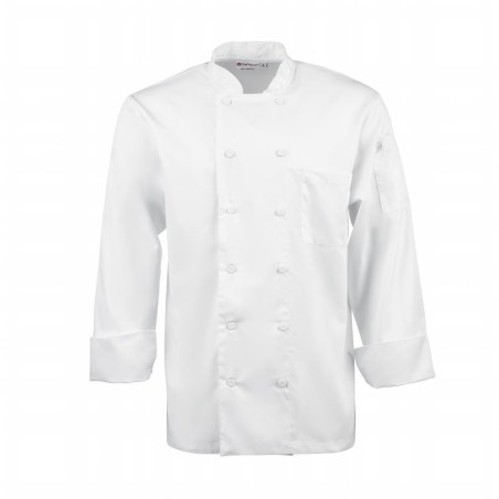 Veste de Cuisine Mixte Blanche à Manches Longues Calgary - Taille L - Chef Works - Fourniresto