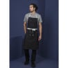 Avental Bavete Denim Preto Southside em Poliéster/Algodão 700 x 1000 mm - Whites Chefs Clothing - Fourniresto