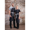 Black Denim Southside Bib Apron in Polycotton 700 x 1000 mm - Whites Chefs Clothing - Fourniresto