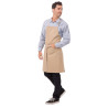 Tablier Bavette Beige Urban Dorset en Coton 762 x 863 mm - Chef Works - Fourniresto