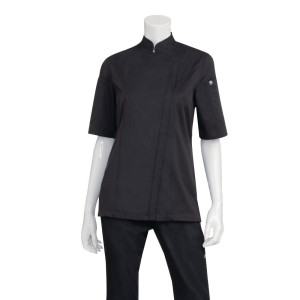 Veste de Cuisine Zippée Noire pour Femme Springfield - Taille M - Chef Works - Fourniresto