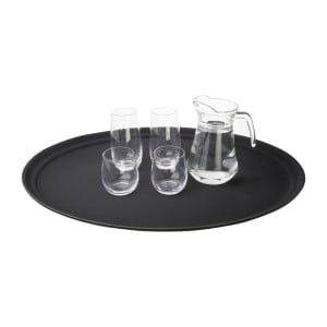 Tabuleiro Oval de Plástico Antiderrapante 685 x 560 mm - Olympia KRISTALLON - Fourniresto