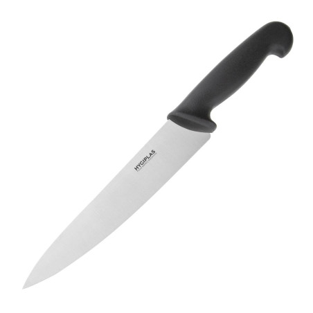 Faca de Cozinha Preta Lâmina de 21,5 cm - Hygiplas - Fourniresto