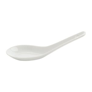 Cuillère À Riz Blanche 130 Mm - Lot De 24 - Olympia - Fourniresto