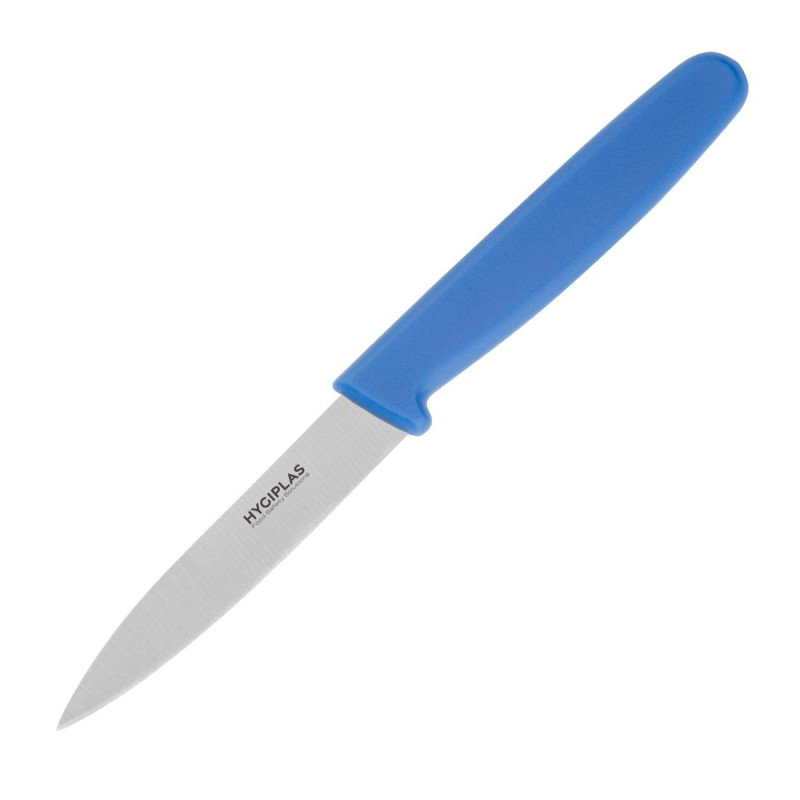 Faca de escritório azul lâmina 7,5 cm - Hygiplas - Fourniresto