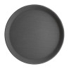 Round Black Non-Slip Tray Ø 356 mm - Olympia KRISTALLON - Fourniresto