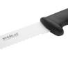 Serrated Black Carving Knife Blade 30.5 cm - Hygiplas - Fourniresto