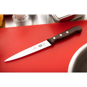 Faca de filetar com cabo de madeira lâmina de 15 cm - Victorinox - Fourniresto