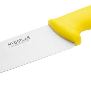 Faca de Cozinha Amarela Lâmina 21,5 cm - Hygiplas - Fourniresto