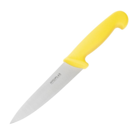 Faca de Cozinha Amarela Lâmina 16 cm - Hygiplas - Fourniresto