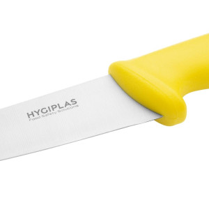 Faca de Cozinha Amarela Lâmina 16 cm - Hygiplas - Fourniresto