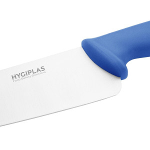 Faca de Cozinha Azul Lâmina 25,5 cm - Hygiplas - Fourniresto