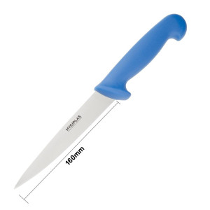 Couteau À Filet Bleu Lame 15 Cm - Hygiplas - Fourniresto