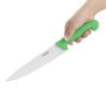 Faca de Cozinha Verde Lâmina 21,5 cm - Hygiplas - Fourniresto