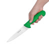 Faca de Cozinha Verde Lâmina 16 cm - Hygiplas - Fourniresto