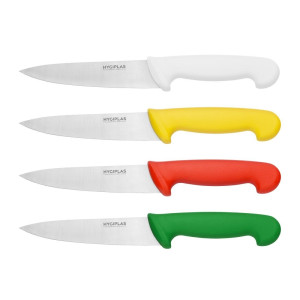 Faca de Cozinha Verde Lâmina 16 cm - Hygiplas - Fourniresto