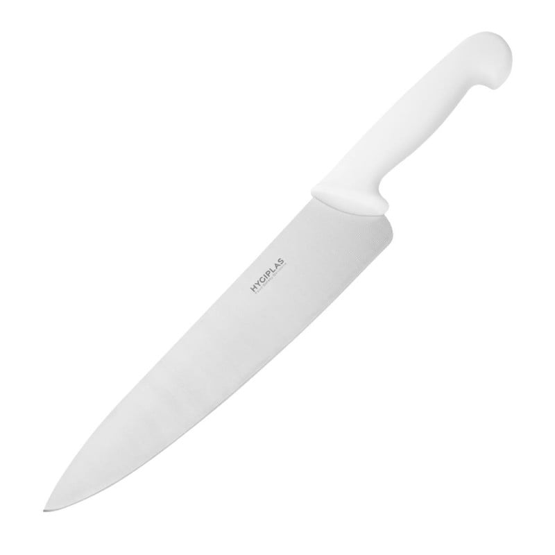 Faca de Cozinha Branca Lâmina 25,5 cm - Hygiplas - Fourniresto