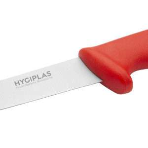 Couteau de Filetagem Vermelho Lâmina 15 Cm - Hygiplas - Fourniresto