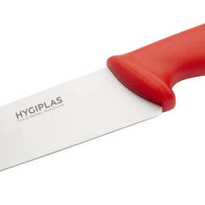 Faca de Cozinha Vermelha Lâmina 21,5 cm - Hygiplas - Fourniresto