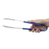 Blue Stainless Steel 300 mm Serving Tongs - Vogue - Fourniresto