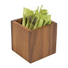 Caixa de saquetas 100 x 100 mm - T&G Woodware - Fourniresto