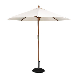 Umbrella Cream Round Ø 3 M - Bolero - Fourniresto