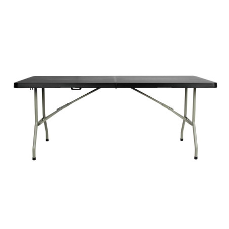 Mesa Dobrável Preta Central 180 cm - Bolero - Fourniresto