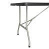 Mesa Dobrável Preta Central 180 cm - Bolero - Fourniresto