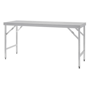 Large Folding Stainless Steel Table 1800 mm - Vogue - Fourniresto