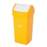 Caixote do lixo amarelo em polipropileno com tampa basculante 50 L - Scot Young - Fourniresto