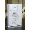 Vertical Acrylic A4 Menu Holder - Olympia - Fourniresto