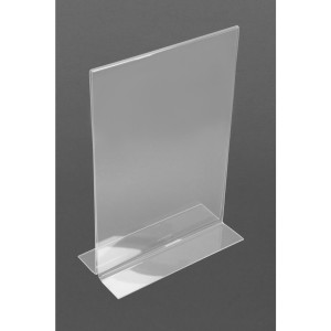 Vertical Acrylic A4 Menu Holder - Olympia - Fourniresto