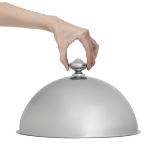 Cloche Couvreassiette Argent Ø 295 Mm - APS - Fourniresto