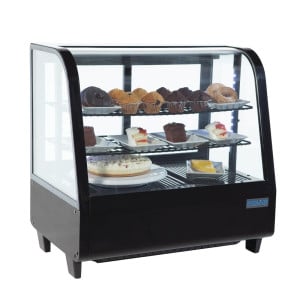 Vitrina refrigerada de balcão preta 100 L - Polar - Fourniresto