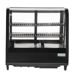 Vitrina refrigerada de balcão preta 100 L - Polar - Fourniresto