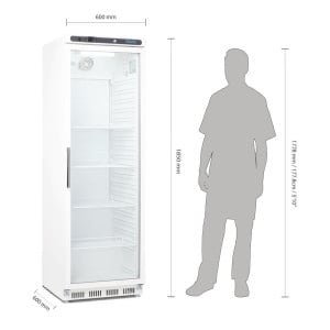 Vitrina refrigerada positiva branca 400 L - Polar - Fourniresto