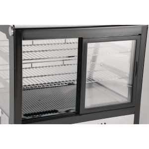 Vitrina refrigerada de balcão preta 120 L - Polar - Fourniresto