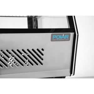 Vitrina refrigerada de balcão preta 160 L - Polar - Fourniresto